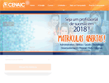 Tablet Screenshot of cenaic.com.br